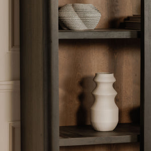 Mona Tall Cabinet with Sliding Glass Doors