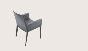 Tiffany armchair grey bonded leather