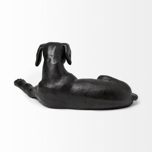 Czar 11L x 7W Black Metal Labrador Retriever