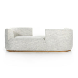 Deandra Tete A Tete Chaise In Merino Cotton
