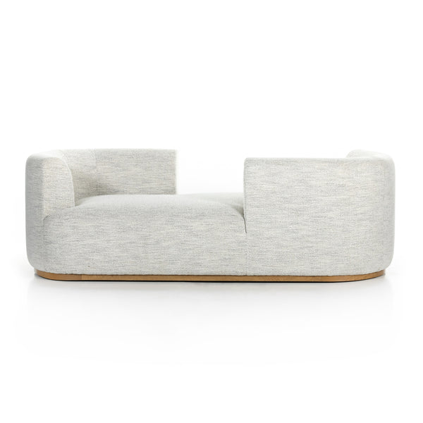 Deandra Tete A Tete Chaise In Merino Cotton