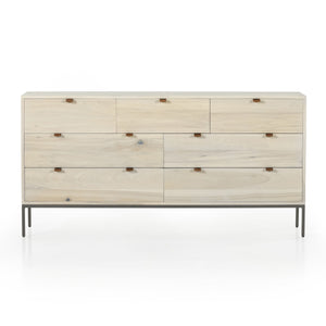 Trey 7 Drawer Dresser In Dove Poplar