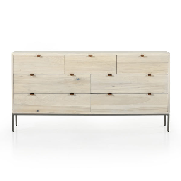 Trey 7 Drawer Dresser In Dove Poplar