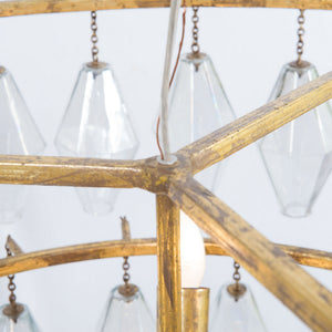 Purnell Large Round Chandelier - Gold