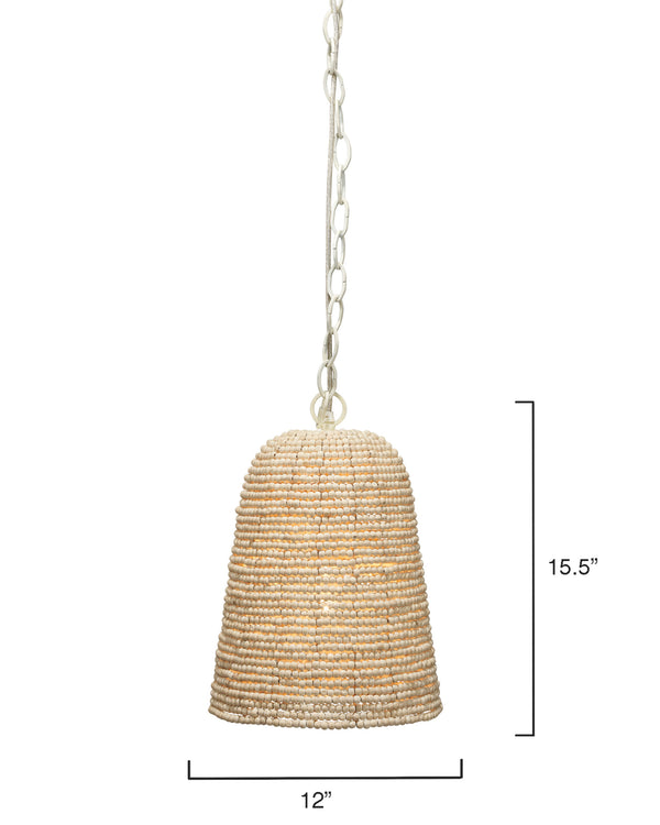 Canal Wood Beaded 1-Light Pendant