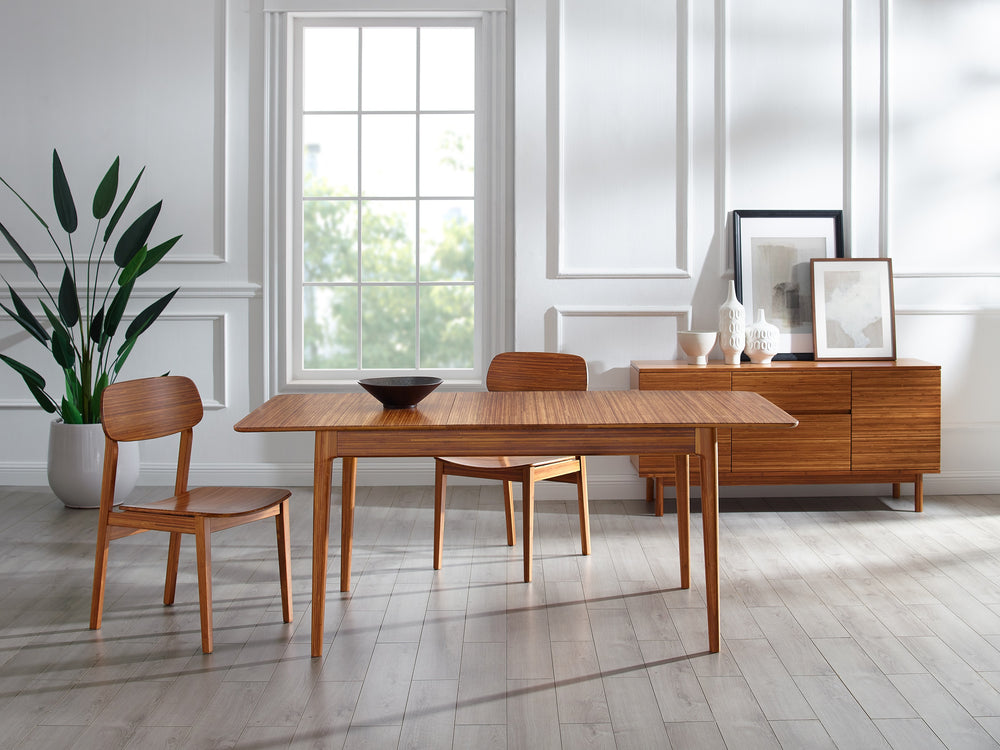 Mija Extensible Dining Table, Amber