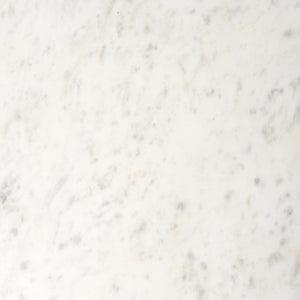 Lorlei 20.0L x 20.0W x 23.8H White Marble Top W/Antique Gold Iron Legs End and Side Table