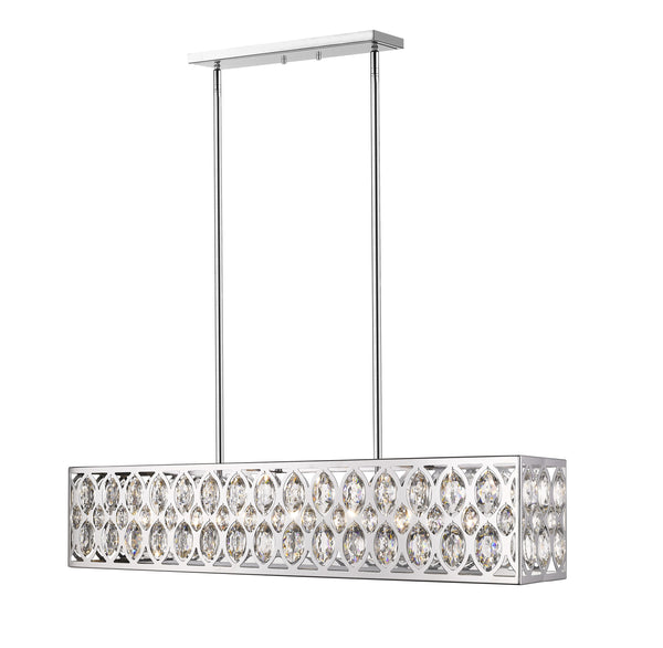 Dealey 7 Light Chandelier in Chrome Finish