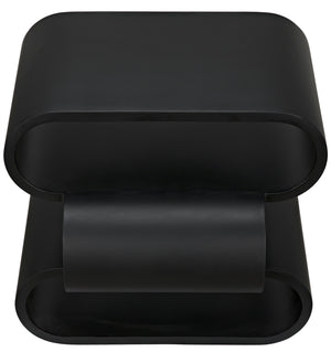 Nada Side Table, Black Steel