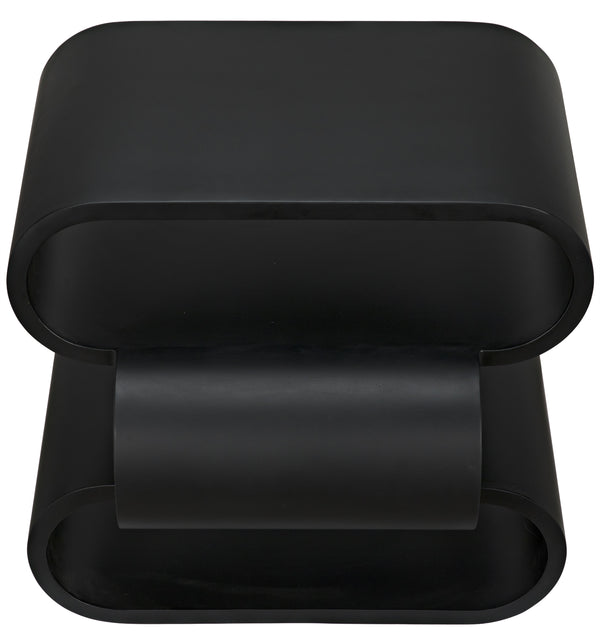 Nada Side Table, Black Steel