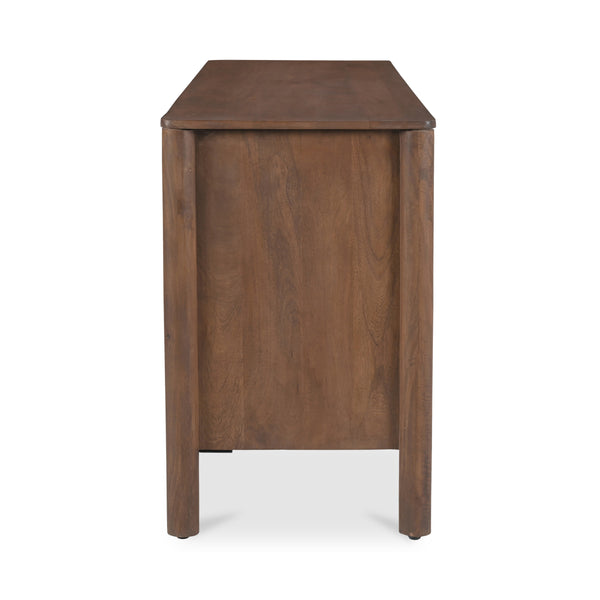 Moe's Wiley 4 Door Sideboard in Vintage Brown