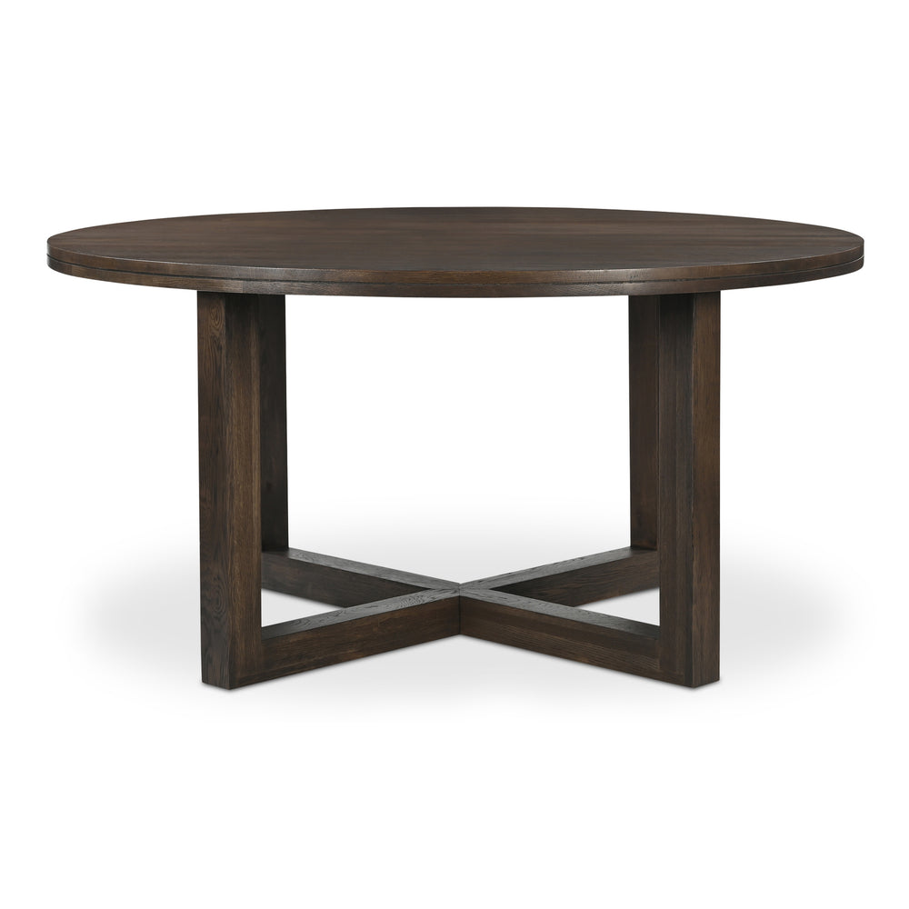 Moe's Joel Solid Oak Dining Table Dark Brown