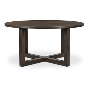 Moe's Joel Solid Oak Dining Table Dark Brown