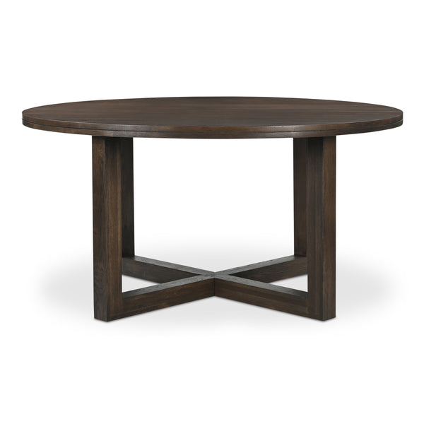 Moe's Joel Solid Oak Dining Table Dark Brown