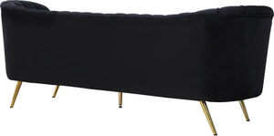 Josefina Sofa In Black Velvet