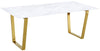 Jaime Dining Table In Gold