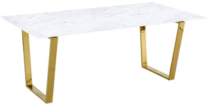 Jaime Dining Table In Gold