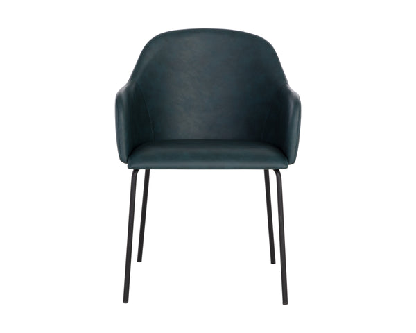 HENSLEY DINING ARMCHAIR - DARK TEAL