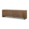 Chalmers Media Console In Weathered Oak Veneer