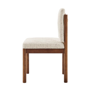 2pc Set - Melvin KD Chenille Dining Side Chair, Concord Cream