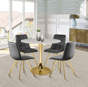 Omar Dining Table In Gold