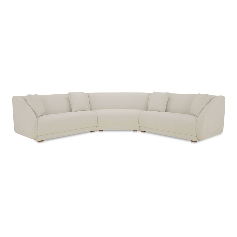 Fraser 3 Piece Off White Modular Sectional
