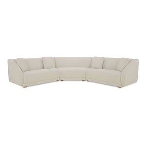 Fraser 3 Piece Off White Modular Sectional