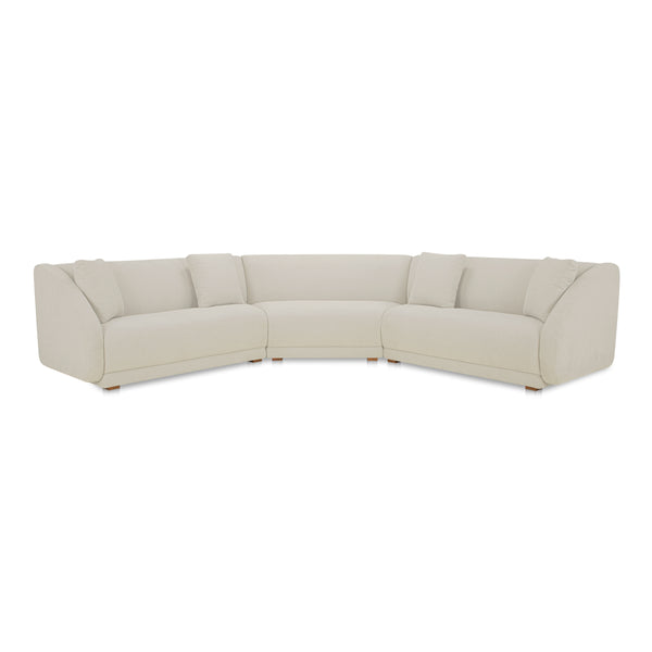 Fraser 3 Piece Off White Modular Sectional