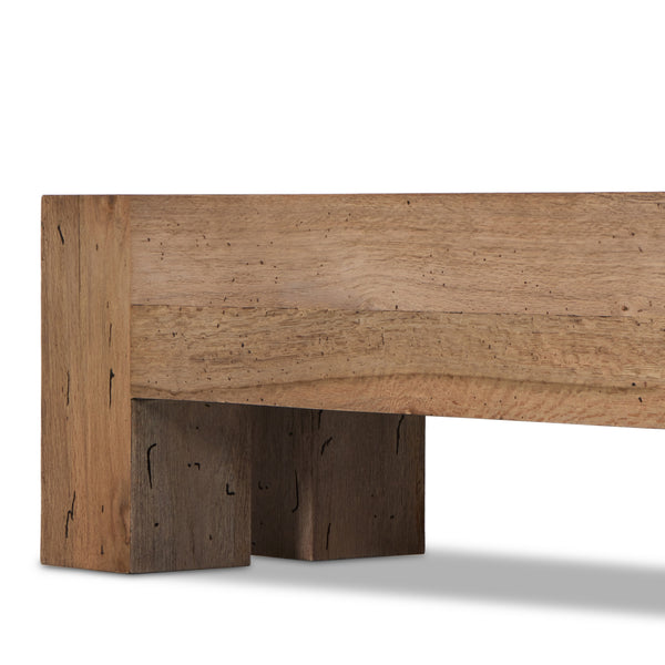 Abaso Large Accent Bench In Rstic Wormwood