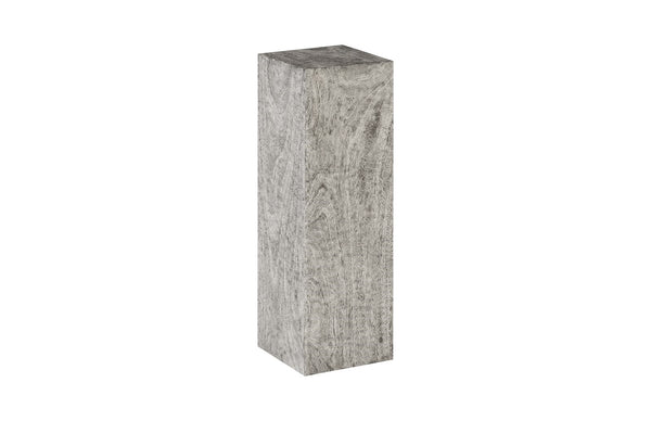 Origins Pedestal, Mitered Chamcha Wood, Grey Stone, Large