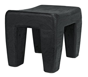 Sumo Stool, Black Burnt