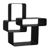 Latisia Industrial Steel Shelf in Matte Black