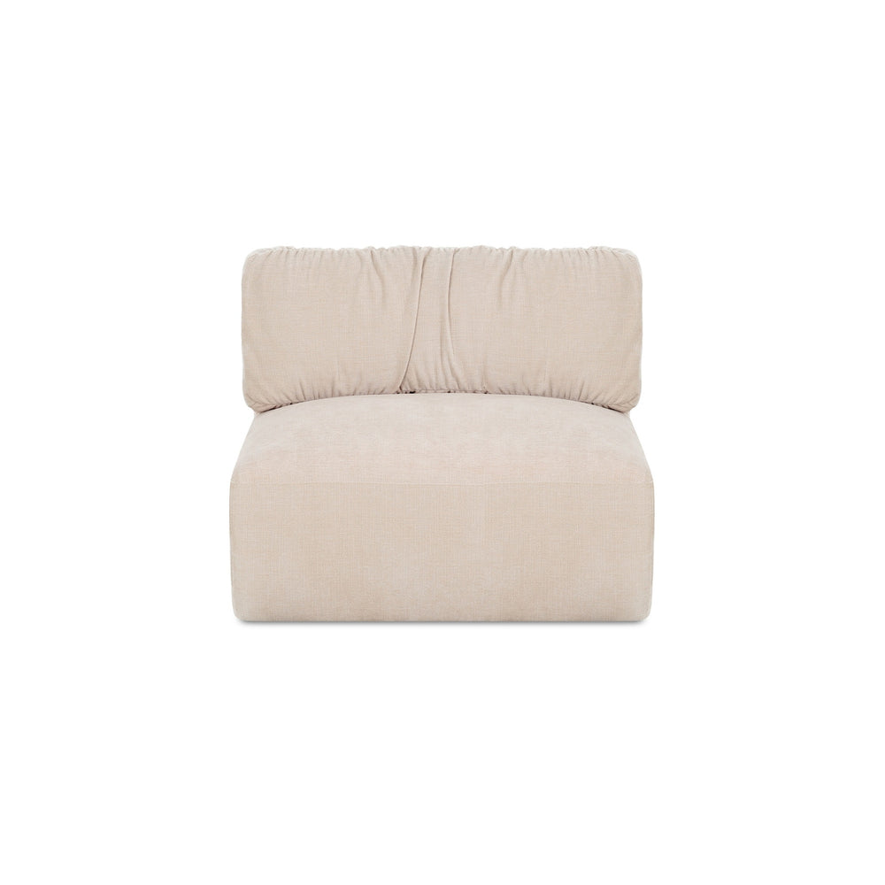 Moe's Matina Slipper Chair in Oatmeal