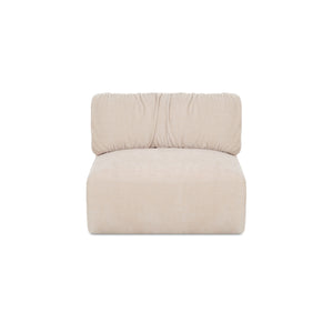 Moe's Matina Slipper Chair in Oatmeal