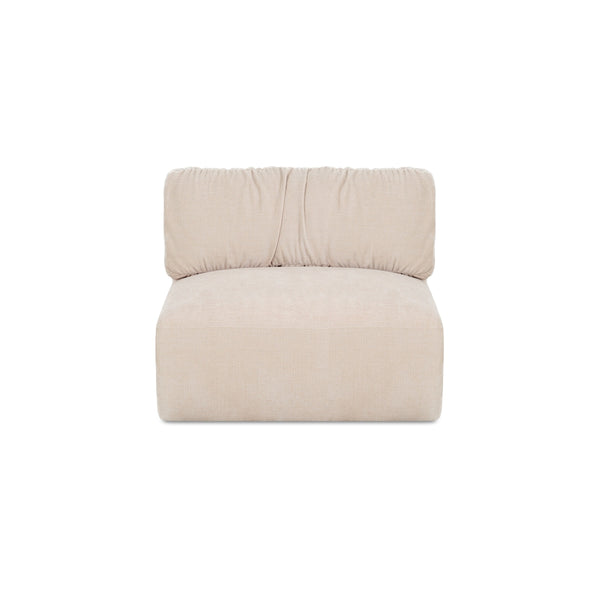 Moe's Matina Slipper Chair in Oatmeal