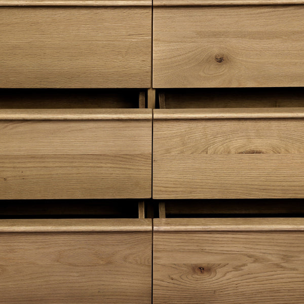 Aramis 6 Drawer Dresser - Sandy Oak Resawn