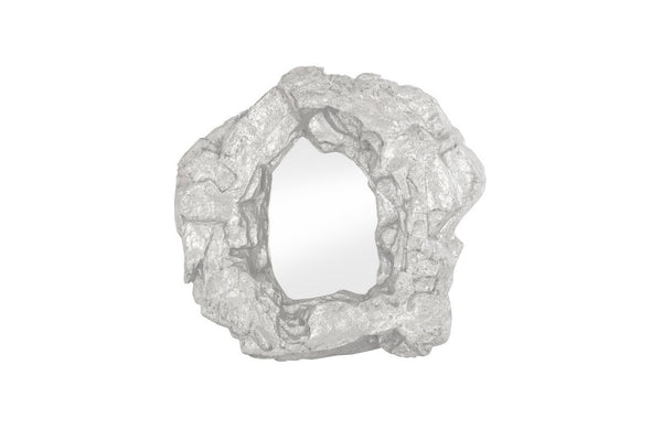 Rock Pond Mirror A, Silver Leaf