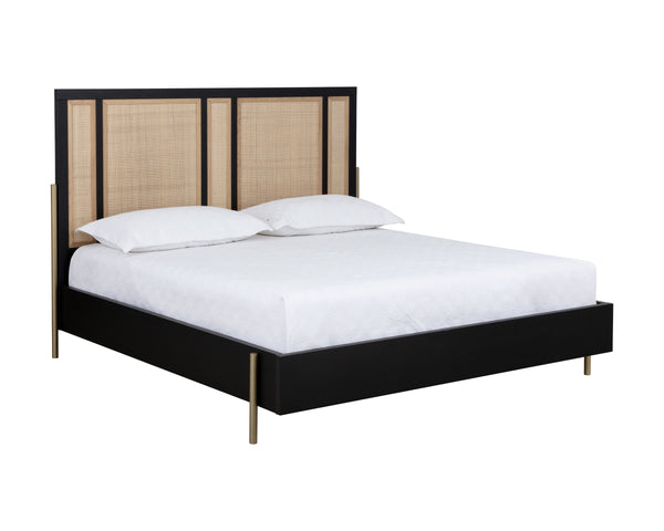 AVIDA BED - KING - GOLD - BLACK/NATURAL