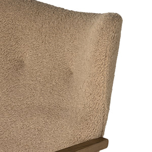 Melrose Desk Chair In Sheepskin Camel