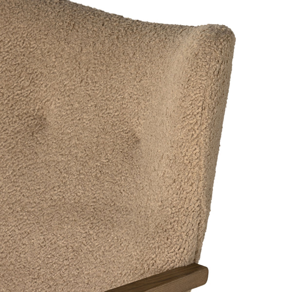 Melrose Desk Chair In Sheepskin Camel