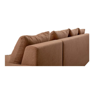 Moe's Thomas Right Sectional in Rust Polyester