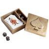 Spades Container in Antique Gold