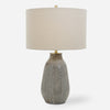 Monacan Gray Textured Table Lamp