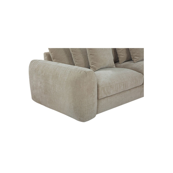 Moe's Berga Sectional Right in Grey Pebble