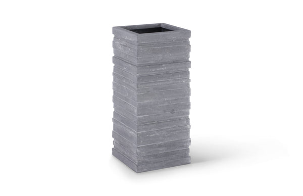 June Square Planter, Gray, Large