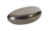 River Stone Coffee Table, Liquid Silver, Small