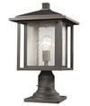 Aspen 1 Light Outdoor in Oil Rubbed Bronze Finish