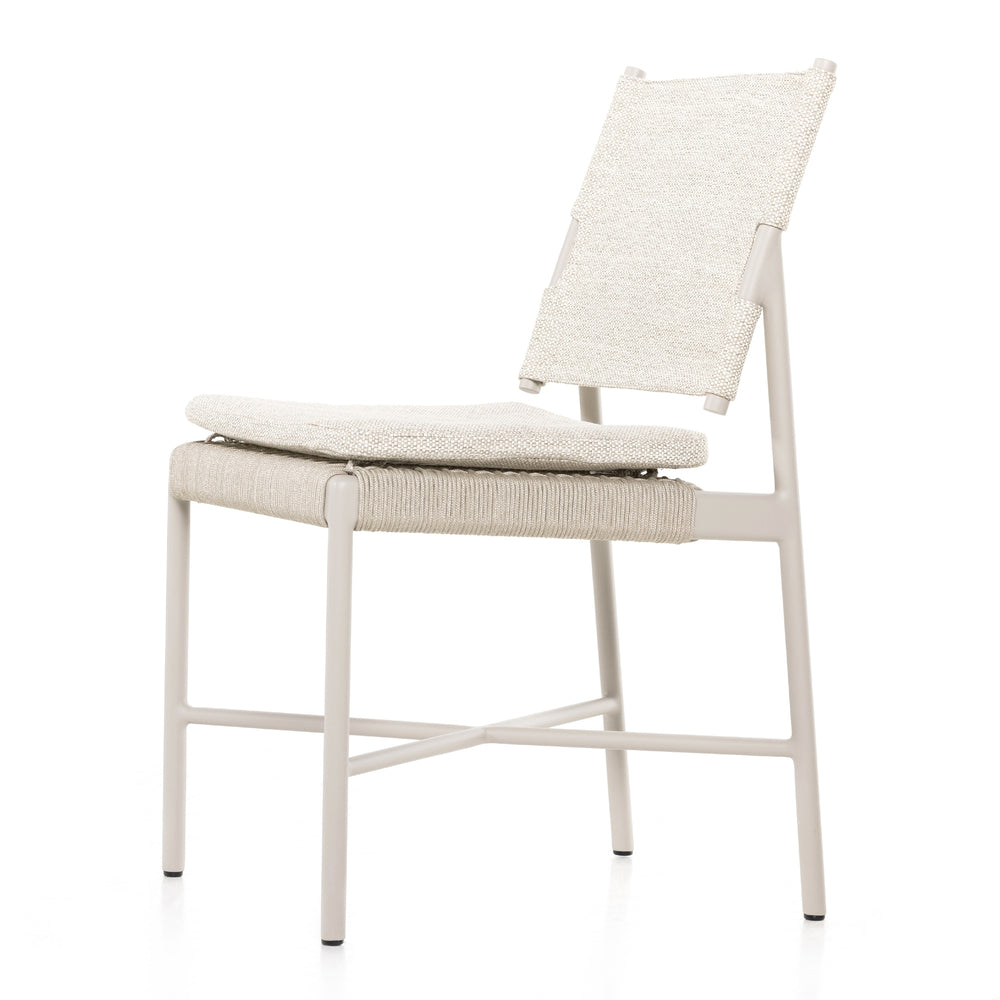 Miller Outdoor Dining Chair In Dove Taupe