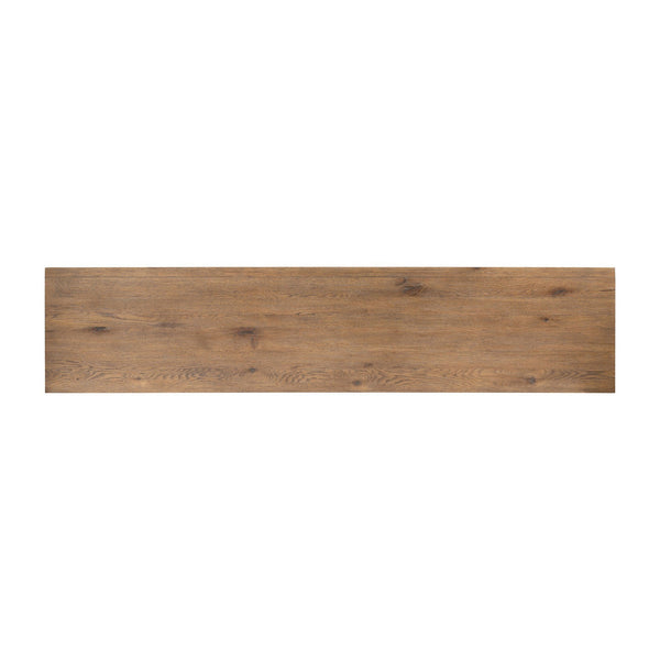 Chalmers Media Console In Weathered Oak Veneer