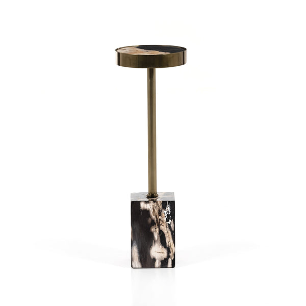 Bevin End Table - Dark Petrified Wood